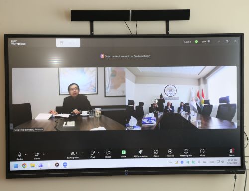 TIU Holds Virtual Meeting with Charge d’Affaires of the Royal Thai Embassy, Amman