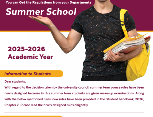 Summer School & Make-up Examination Registration 2025–2026